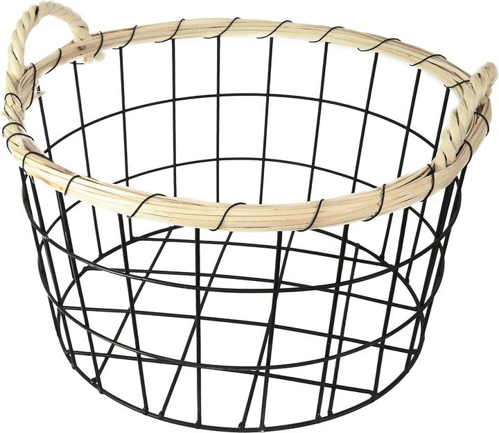 Produktbild Casativo Drahtkörbe mit Bambusrand, 3er Set (3 x)