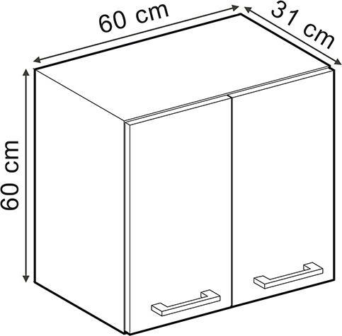 Image du produit Vicco Hängeschrank R-Line (60 x 60 x 31 cm)