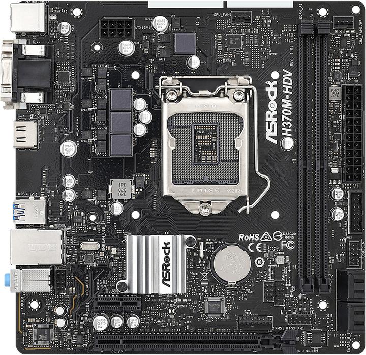 Immagine prodotto AsRock H370M-HDV (LGA 1151, Intel H370, mATX)