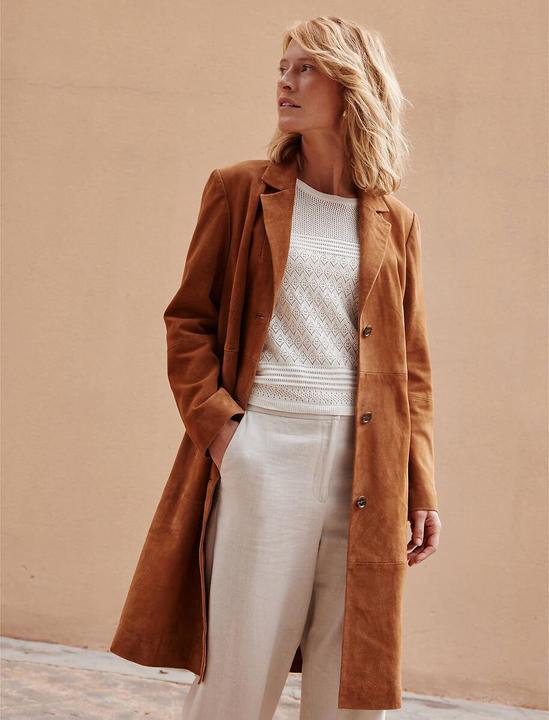 Actual product image Anne Weyburn Buttoned goatskin coat (46)