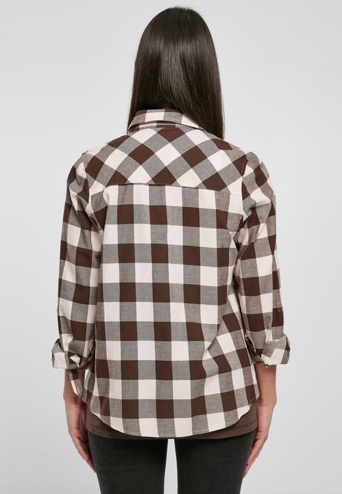 Actual product image Urban Classics Ladies Turnup Checked Flannel Shirt - 1180 (4XL)