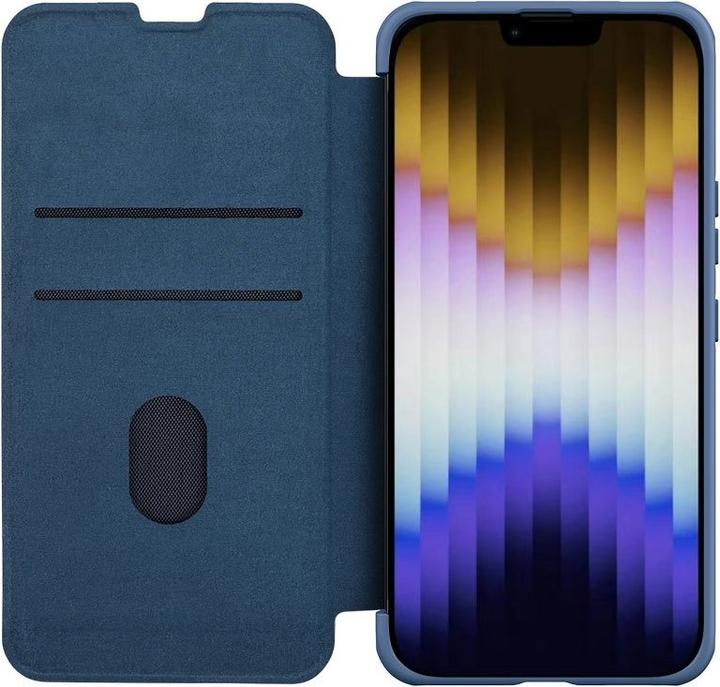 Produktbild Nillkin Qin Pro Leder Case Stoff - Apple iPhone 14 Plus - Blau (Apple iPhone 14 Plus)