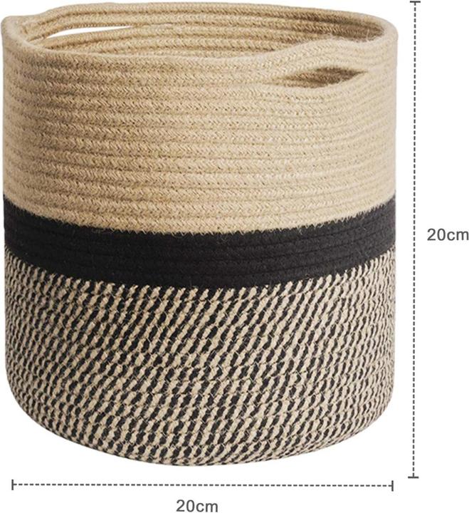 Actual product image Intirilife Cotton Rope Laundry Basket (8 l)