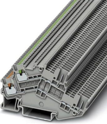 Phoenix Contact PTTBS 1,5/S/2P/U-OG/O-GN 3214496 Doppelstockklemme 0.14 mm² 1.50 mm² Grau 50 St.