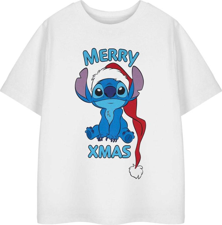 Produktbild Lilo & Stitch Merry Xmas TShirt Mädchen kurzärmlig (140)
