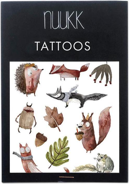 Image du produit Nuukk Tatouages bio pour enfants - Forêt d'automne