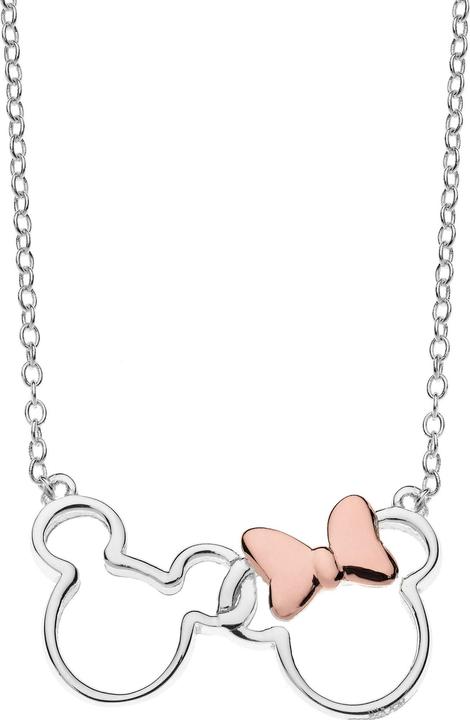 Immagine prodotto Disney Collana Mickey e Minnie Mouse, argento 925 (Argento 925, 35 - 40,5 cm)