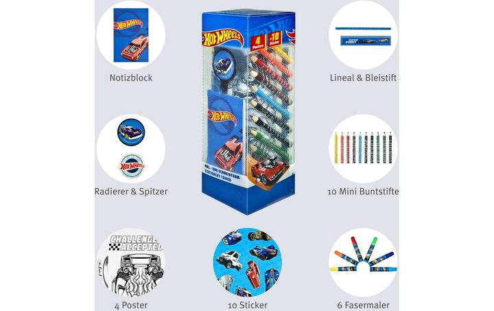 Actual product image Undercover Hot Wheels 35-piece painting set