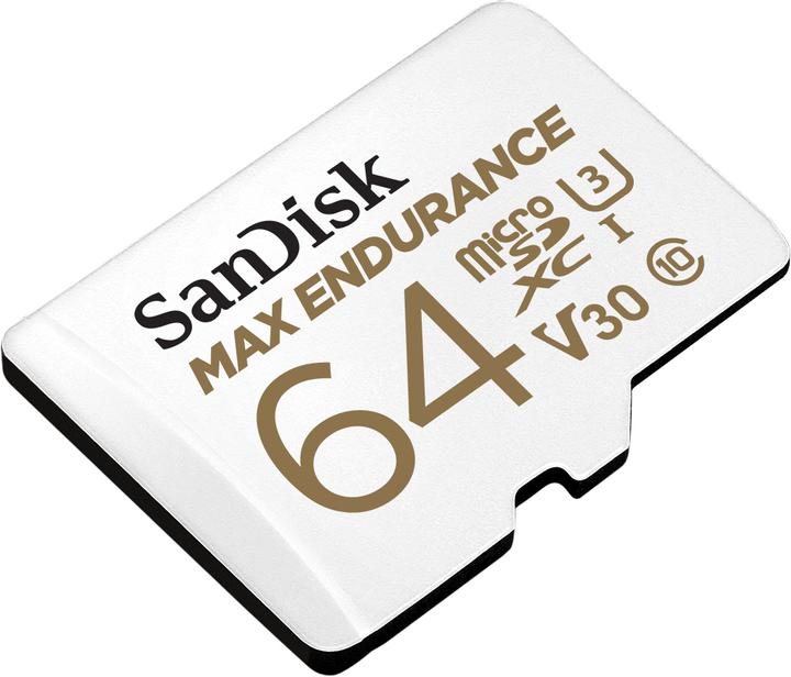 Productafbeelding SanDisk Maximaal uithoudingsvermogen (64 GB, microSDXC, U3, UHS-I)