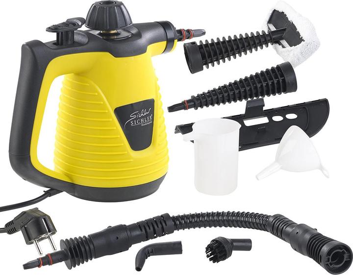Image du produit Sichler Nettoyeur à vapeur portable avec grand pack d'accessoires (3.20 bar, 1000 W)