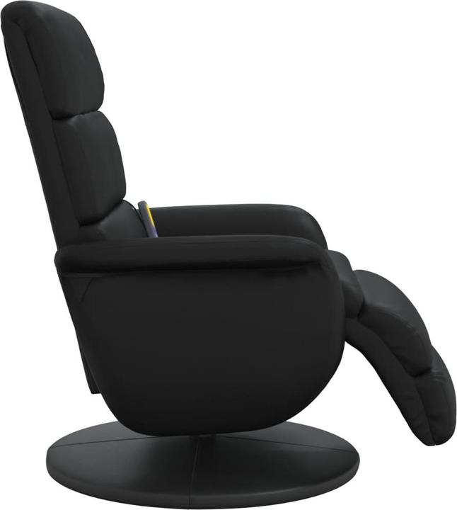 Actual product image VidaXL Massage chair with footrest black imitation leather, colour
