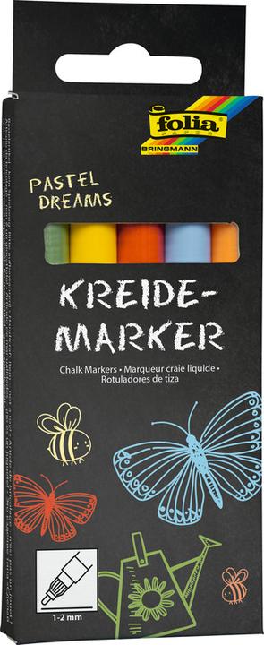 Actual product image Folia Chalk marker (Multicoloured, 2 mm, 5 x)