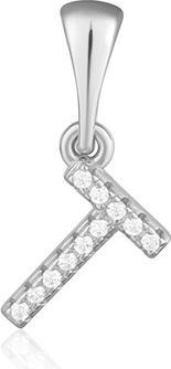 Produktbild JVD Silver pendant with zircons letter "T" SVLP0948XH2BI0T