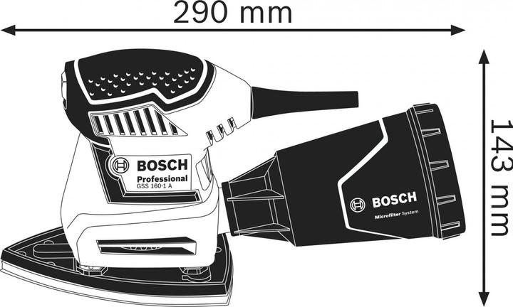 Actual product image Bosch Professional Orbital sander incl. case (Sander, 180 W)