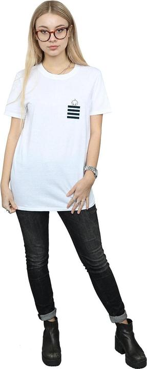 Produktbild Looney Tunes Tweety Pie Striped Faux Pocket TShirt (M)