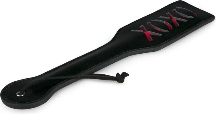 Image du produit Fetish Collection Zwarte Leren Paddle XOXO (pagaie noire)