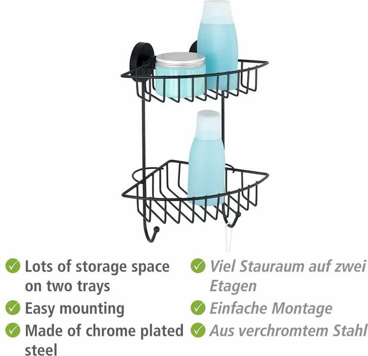 Produktbild Wenko Vacuum-Loc Eckregal 2 Etagen