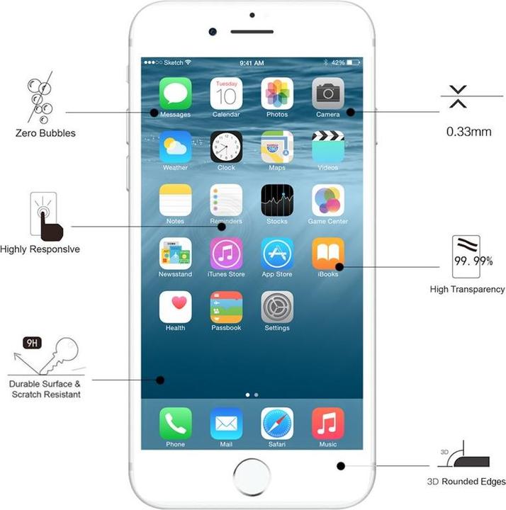 Produktbild Eiger Clear Edge (1 Stück, Apple iPhone 7, Apple iPhone 8)