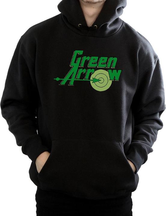Immagine prodotto Green Arrow Text Logo Felpa con Cappuccio Uomo (M)