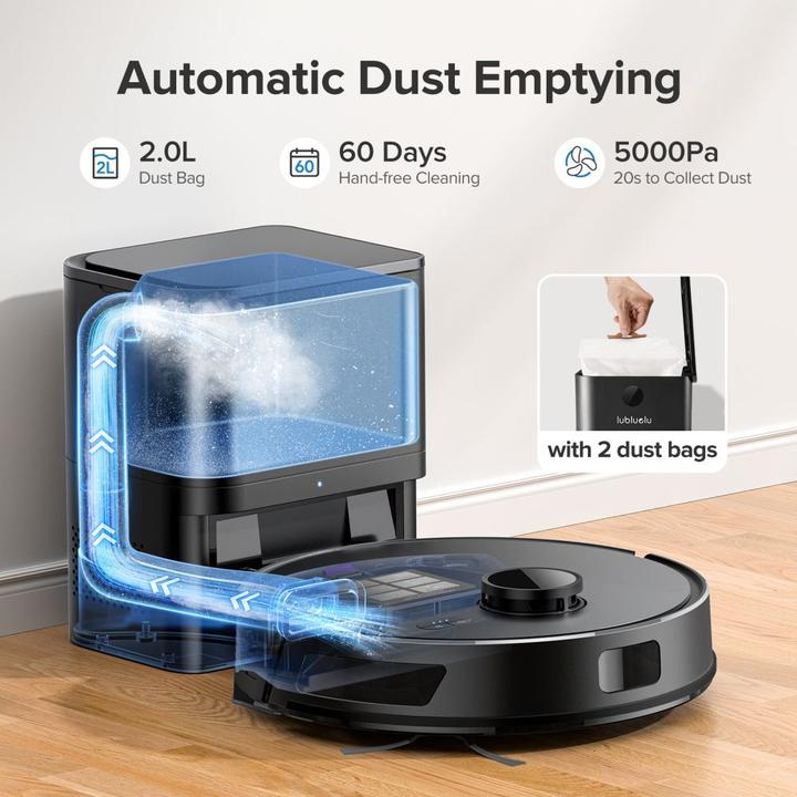 Produktbild Lubluelu Vacuum cleaner L15 Plus robot vacuum cleaner with self-empty station (Saugroboter)