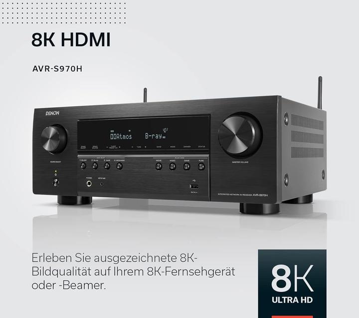 Produktbild Denon AVR-S970H (7.1 Kanal, FM, AM)