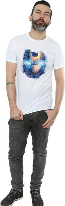 Image du produit Hommes Iron Man Distressed Head T-shirt (L)