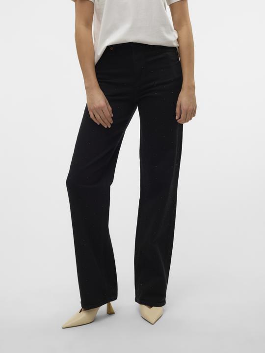 Immagine prodotto Vero Moda VMTESSA Hohe Taille Weiter Beinschnitt Jeans Weit geschnitten (W28/L32)