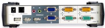 Actual product image Aten CS1742, 2-Port USB Hub KVM Switch with VGA Dual-View