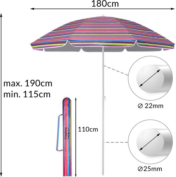 Image du produit Kingsleeve Parasol (1.80 m)