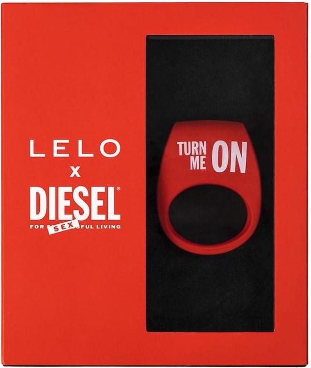Actual product image LELO x Diesel - TOR 2 Vibrating Cock Ring - Red (2.90 cm)