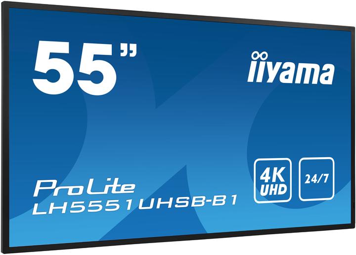 Actual product image iiyama LH5551UHSB-B1 55IN SLIM 4K UHD (3840 x 2160 Pixels, 54")