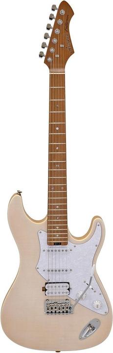 Aria Pro II Hot Rod Collection 714-mk2 Fullerton Marble White E-Gitarre (A-714-mk2 MBWH) (E-Gitarre, Chrom -Finish, Maple -Top)