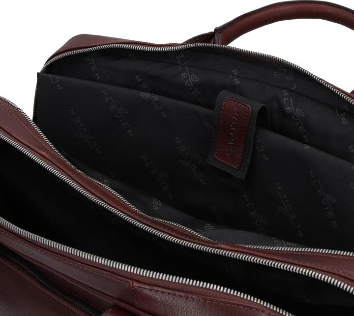 Actual product image Plevier Vintage Bill Aktentasche Leder 40 cm Laptopfach (17.32")
