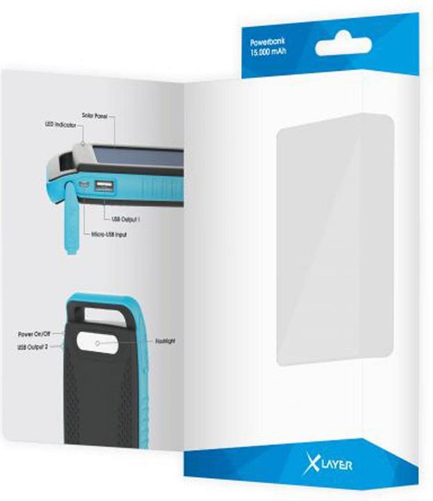 Image du produit Xlayer Chargeur solaire Powerbank (15000 mAh, 5 W, 55.50 Wh)