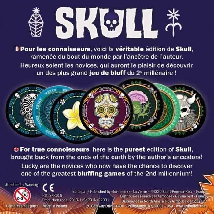 Actual product image Asmodée Skull Silver (French)