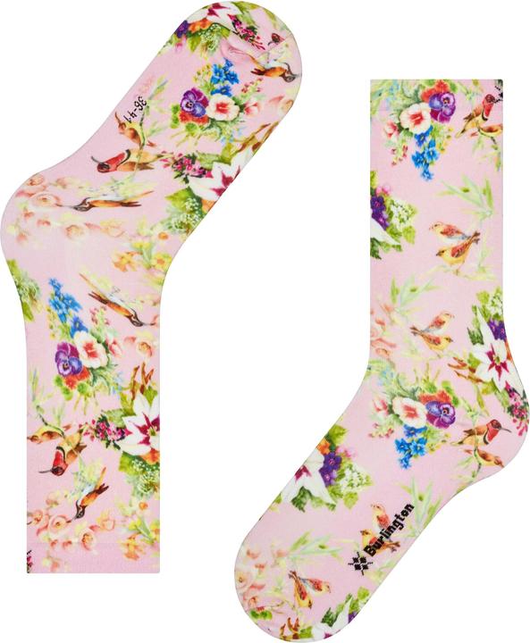 Produktbild Burlington Socken "Joyful Flower" dunkelrosa gestreift (36 - 41)