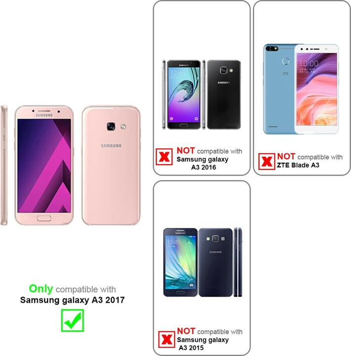 Produktbild Cadorabo Flip Glatt Cover (Samsung Galaxy A3 (2017))