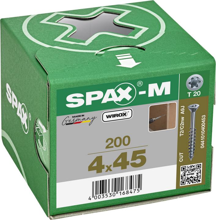 Actual product image Spax Self-tapping screws M SK T20 4.0x45 mm (200 Screws per piece)