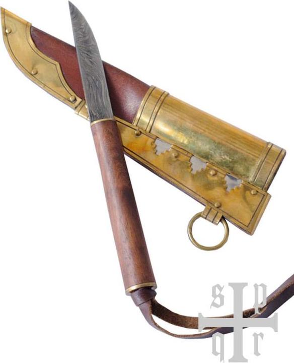 Image du produit Battle Merchant Petit couteau viking en acier damassé Gotland