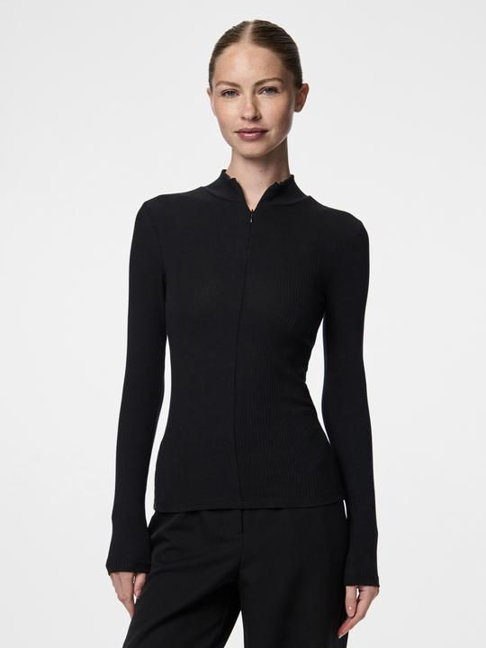Produktbild Pieces Pckitte Zip Ls T-Neck Top Noos Bc (XS)