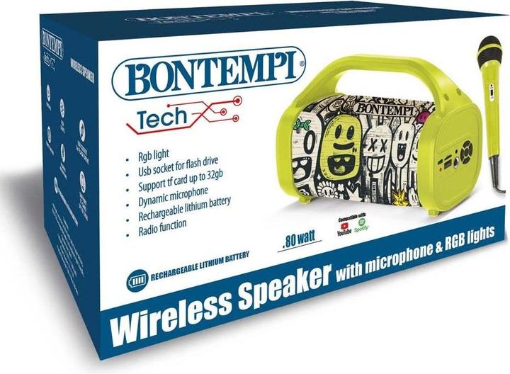 Produktbild Bontempi Wireless Lautsprecher mit Mikrofon 80W