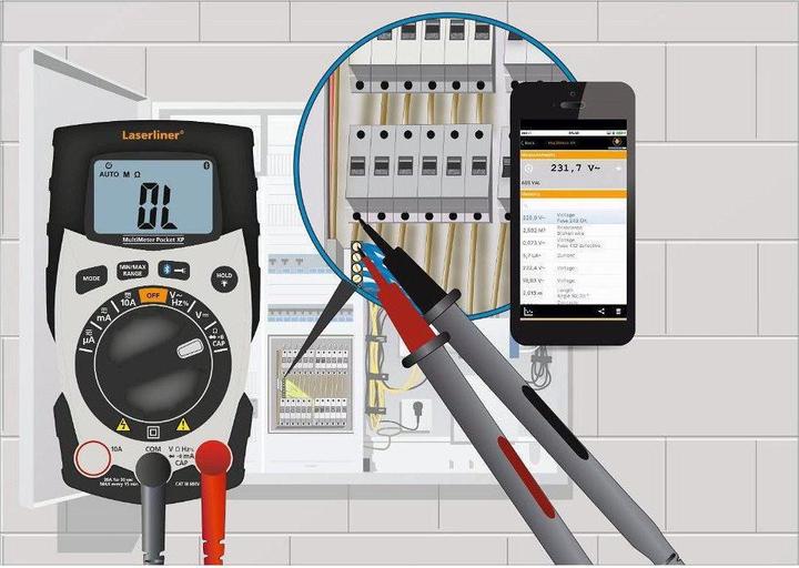 Produktbild Laserliner MultiMeter Pocket XP (CAT IV 600V, CAT III 600V)