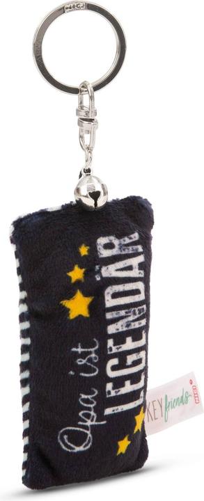 Actual product image Magni NICI Schlüsselanhänger Mini Plüschkissen Opa ist legendär mit Glöckchen 8cm