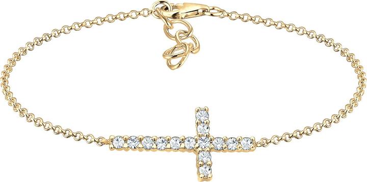 Produktbild Elli mit Kreuz Symbol verziert mit Kristallen (16 cm, Sterling Silber)
