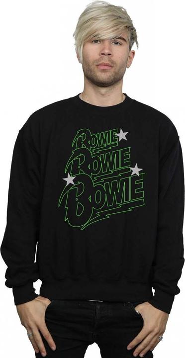 Immagine prodotto David Bowie Multiple Neon Logo Felpa Uomo (S)