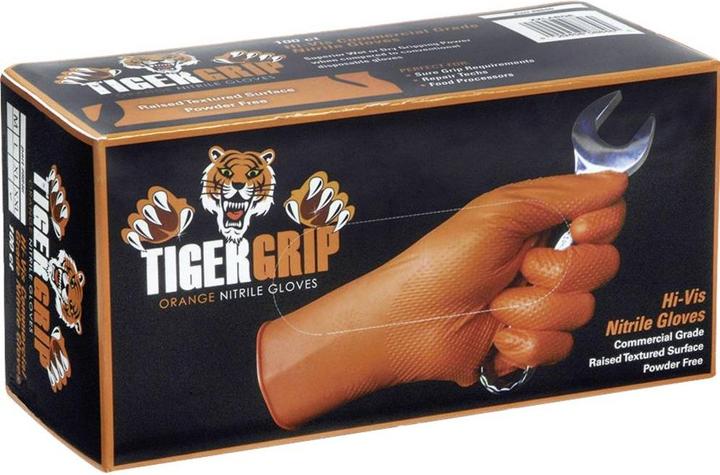 Produktbild Kunzer TIGER GRIP XL 90 St. Nitril Einweghandschuh Grösse (Handschuhe): XL EN 374, EN 455 (XL)