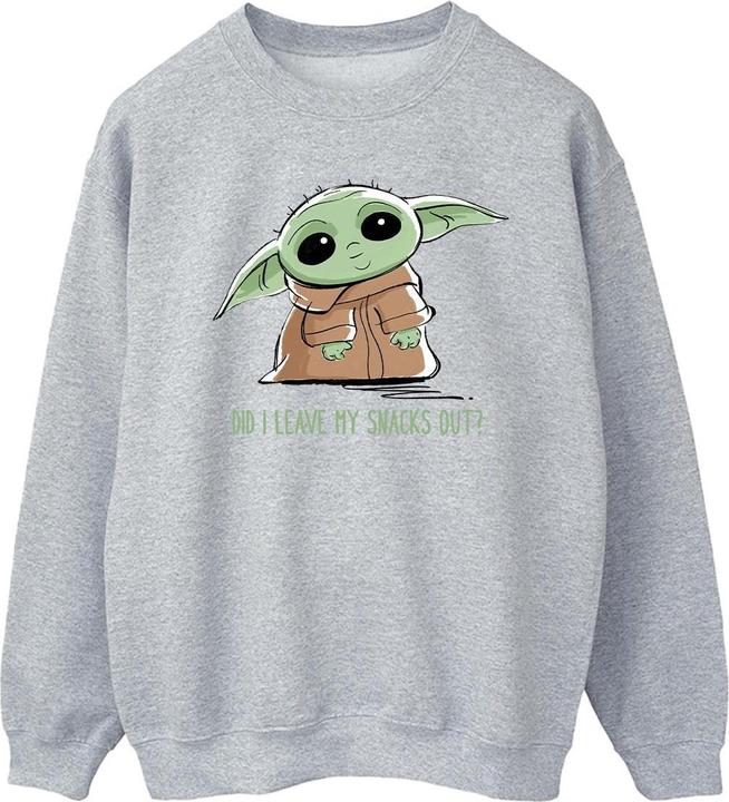 Immagine prodotto Star Wars The Mandalorian Grogu Snacks Meme Felpa Uomo (S)