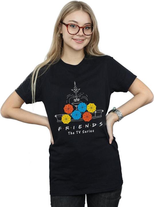 Immagine prodotto Friends Fountain And Umbrellas Maglietta Ampia Donna (M)