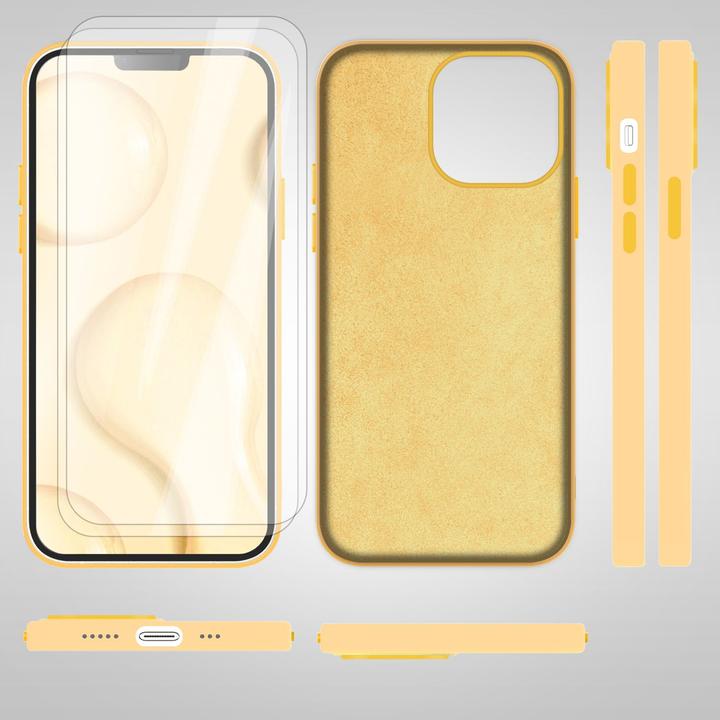 Immagine prodotto Nalia Custodia in silicone liquido con funzione MagSafe e vetro di protezione 2x del display (Apple iPhone 14)