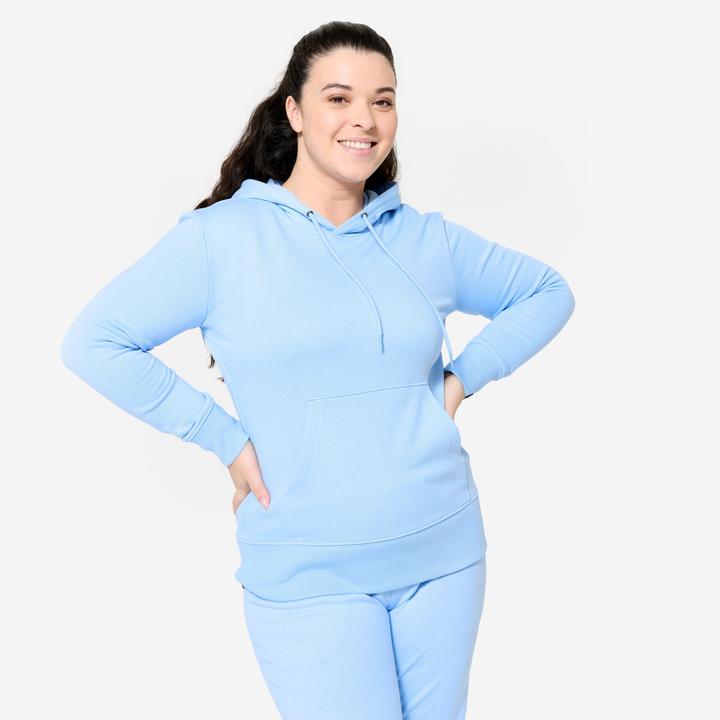 Immagine prodotto Domyos Hoodie Damen Baumwolle - hellblau (M)